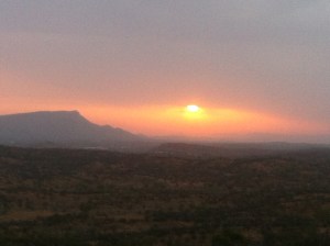 Sunset over Mt Gillen