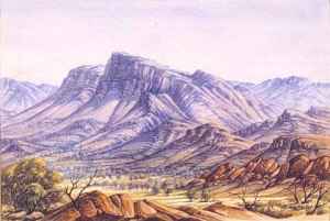 Albert Namatjira's Haasts Bluff c.1956