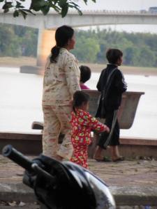 Pyjama scene almost ruined by a moped