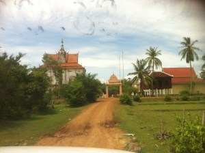 Village Wat in rural Kampong Cham