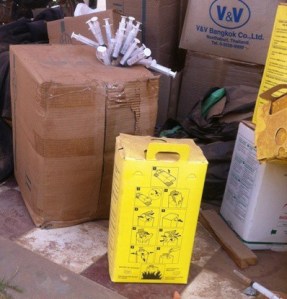 Sharps waste, developing world