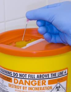 Sharps waste, developed world
