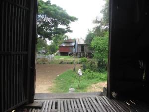 View from Dara's family home, looking across the road at similar homes