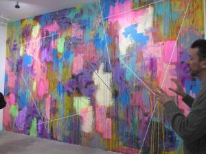 Miljan Suknovic discussing his exhibition at Catherine Ahnell Gallery SoHo, 20 Dec 2014