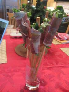 "Salad on a Stick". Delicious!