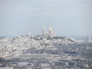 Sacre Couer as seen from the Eiffel Tower on Monday