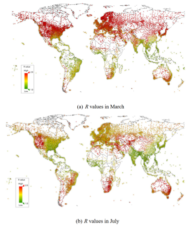 Global reproductive rate combined months